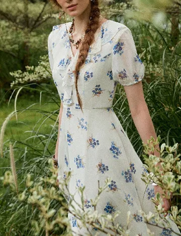 Rochie medie SHEIN, crem