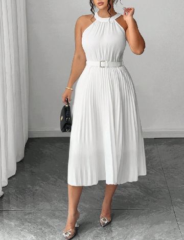 Rochie medie SHEIN CURVE, alb