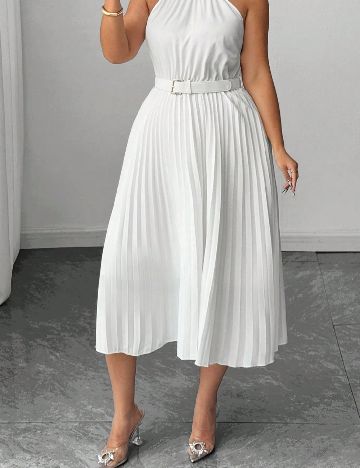 Rochie medie SHEIN CURVE, alb