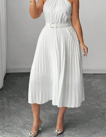 Rochie medie SHEIN CURVE, alb