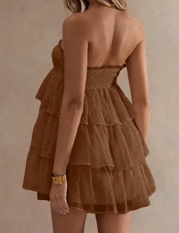 Rochie scurta SHEIN, maro