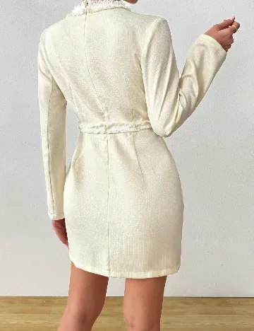 Rochie scurta SHEIN, ecru