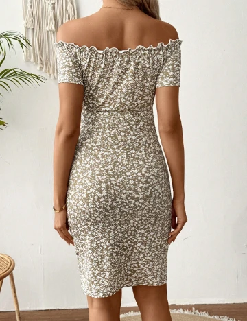 Rochie scurta SHEIN Maternity, floral print