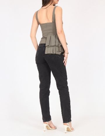 Top Zara, kaki