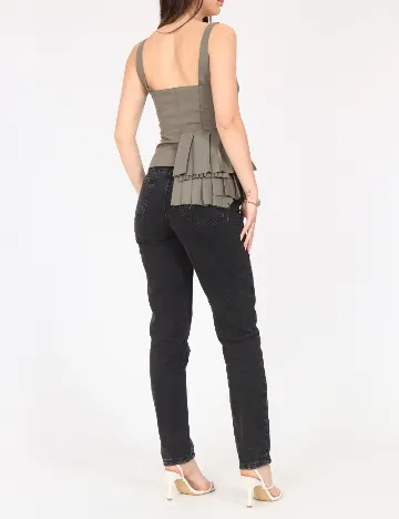 Top Zara, kaki