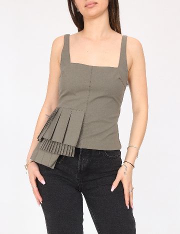 Top Zara, kaki