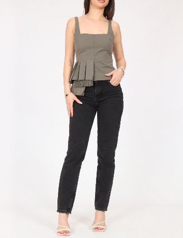 Top Zara, kaki