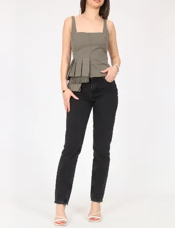 Top Zara, kaki