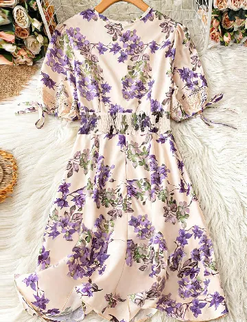 Rochie scurta SHEIN CURVE, floral print