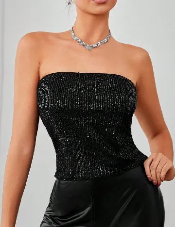 Top SHEIN, negru
