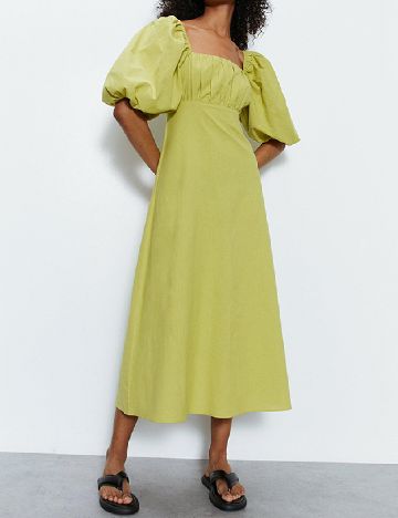 Rochie medie WAREHOUSE, verde