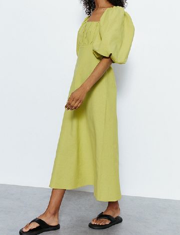 Rochie medie WAREHOUSE, verde