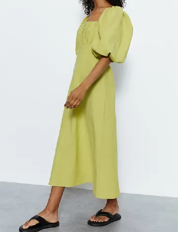 Rochie medie WAREHOUSE, verde