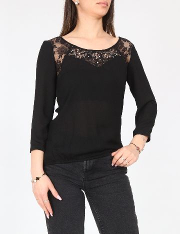 Bluza Bershka, negru