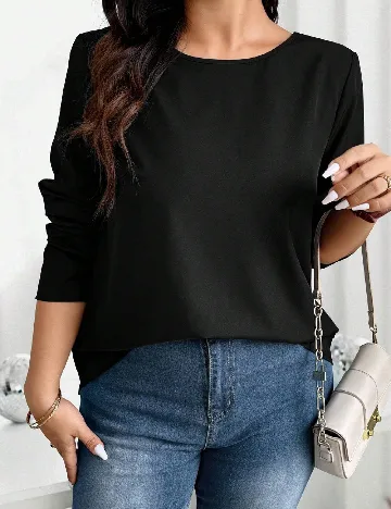 Bluza SHEIN CURVE, negru