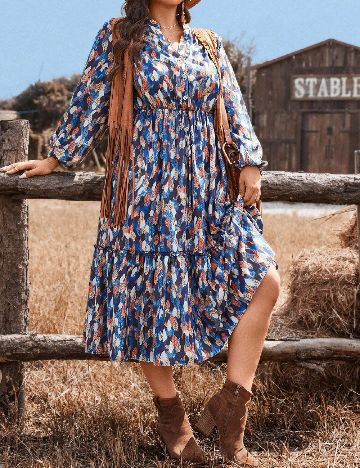Rochie medie SHEIN CURVE, mix culori