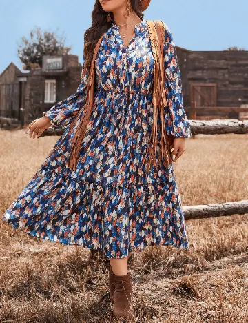 Rochie medie SHEIN CURVE, mix culori