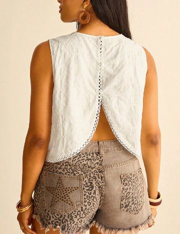 Top SHEIN CURVE, alb