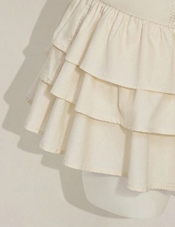 Rochie scurta SHEIN, crem