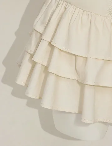 Rochie scurta SHEIN, crem