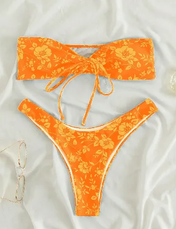 Costum de baie SHEIN, portocaliu