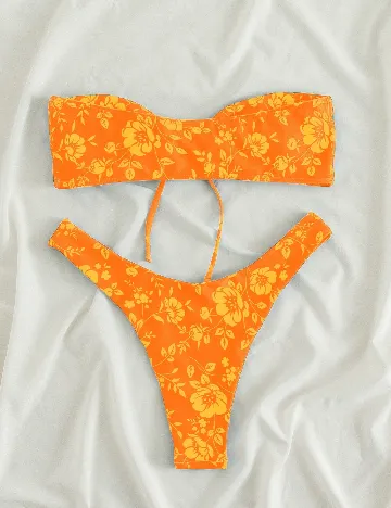 Costum de baie SHEIN, portocaliu