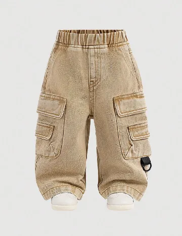 Pantaloni Shein Kids, maro