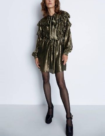 Rochie scurta WAREHOUSE, auriu