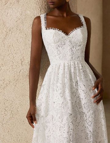 Rochie lunga Aveloria, alb