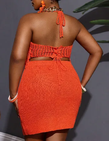 Compleu SHEIN CURVE, portocaliu