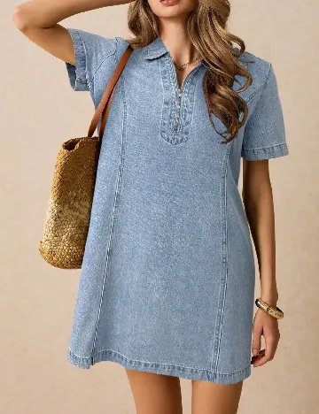 Rochie scurta SHEIN, albastru