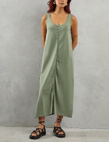 Rochie medie WAREHOUSE, verde