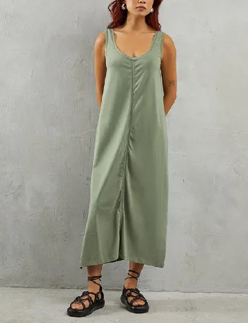 Rochie medie WAREHOUSE, verde