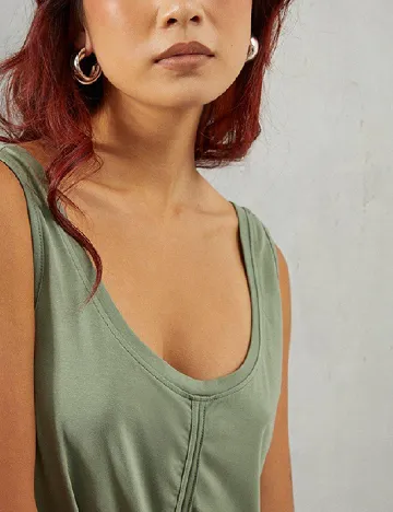 Rochie medie WAREHOUSE, verde