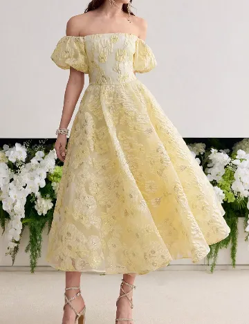 Rochie medie MOTF, galben