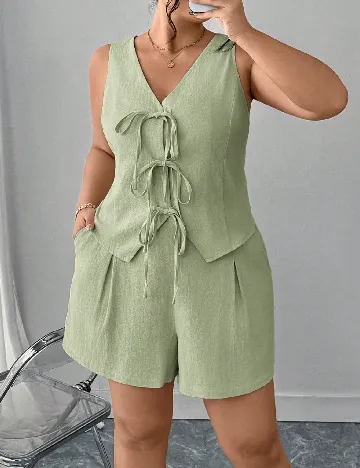Compleu SHEIN CURVE, verde