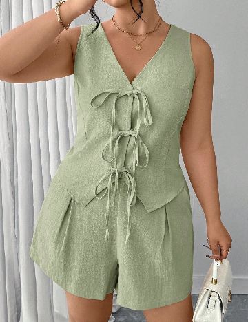 Compleu SHEIN CURVE, verde