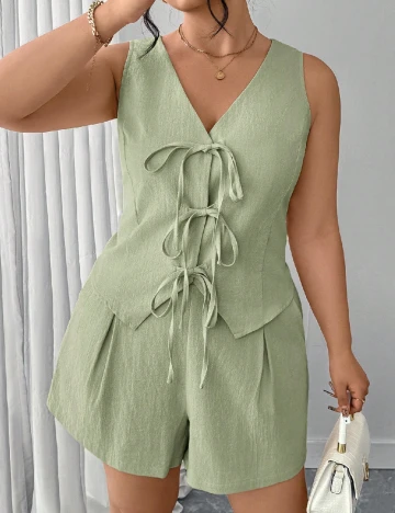 Compleu SHEIN CURVE, verde