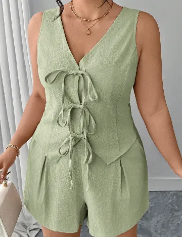 Compleu SHEIN CURVE, verde
