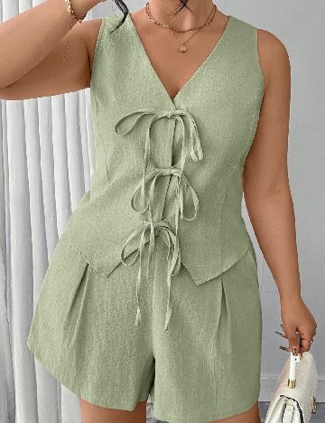 Compleu SHEIN CURVE, verde