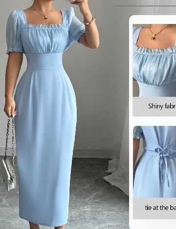 Rochie lunga SHEIN, albastru