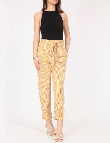 Pantaloni Pull&Bear, galben