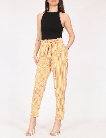 Pantaloni Pull&Bear, galben