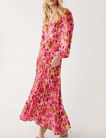 Rochie lunga WAREHOUSE, floral print