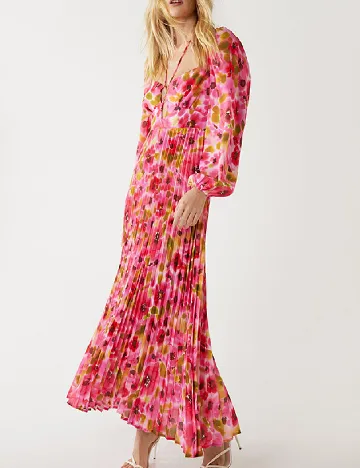 Rochie lunga WAREHOUSE, floral print