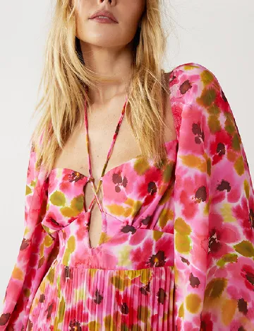 Rochie lunga WAREHOUSE, floral print