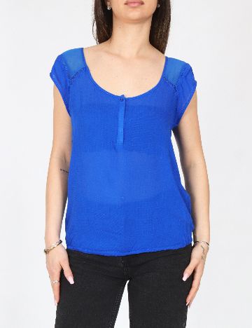 Top Bershka, albastru