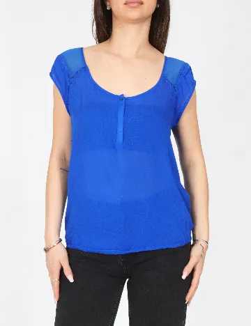 Top Bershka, albastru