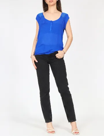 Top Bershka, albastru