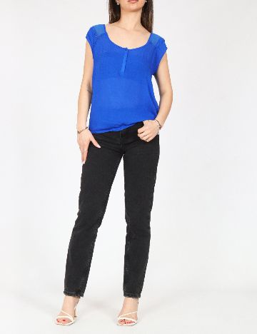 Top Bershka, albastru